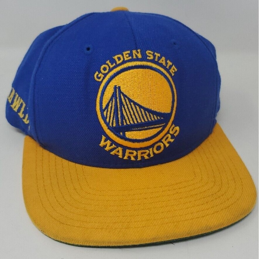MITCHELL & NESS GOLDEN STATE WARRIORS BLUE/GOLD ACRYLIC/WOOL SNAP BACK HAT CAP